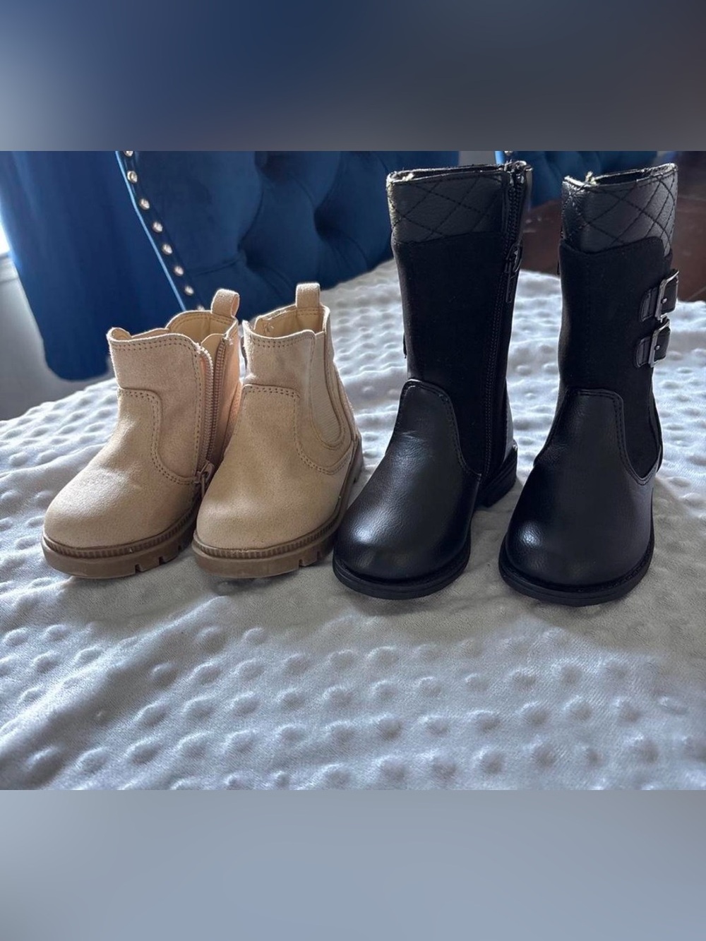 Rachel Shoes Kids Boots in Black and Tan